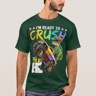 T-shirt Crush Pre K Dinosaur Monster Truck Back To School