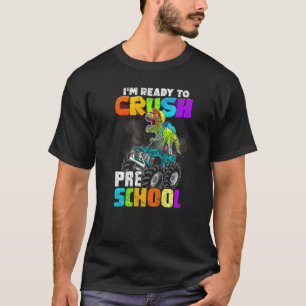 T-shirt Crush Preschool Dinosaur Monster Truck Back to Sch