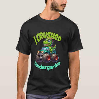 T-shirt Crushed Kindergarten Dinosaur Monster Truck