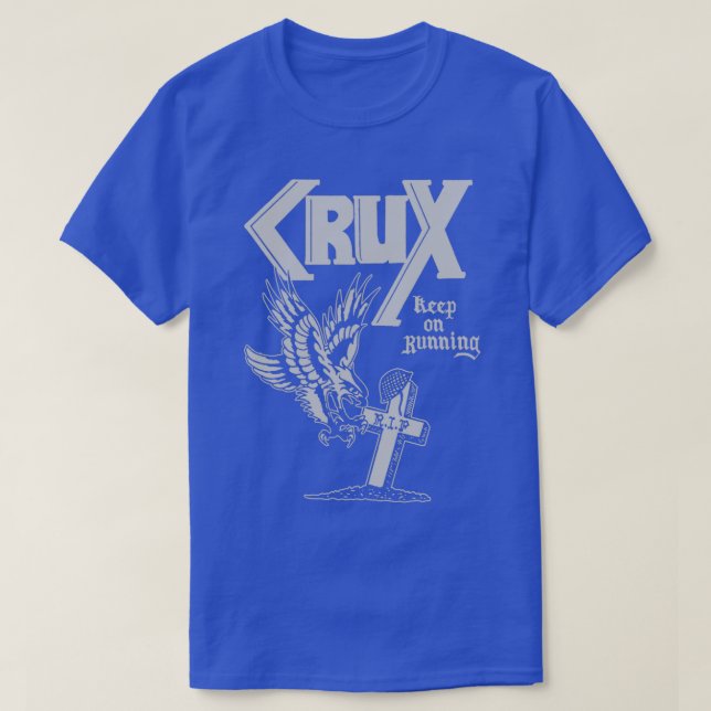 T-shirt Crux Continuez À Courir Oi !  Skinhead Punk  (Design devant)