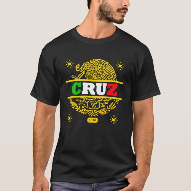 T-SHIRT CRUZ MEXICO OR (Devant)