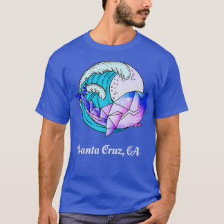 T-shirt Cruz Père Noël CA Peinture japonaise Géométrique O