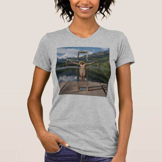 T-shirt Cruz transparente INRI (Devant)