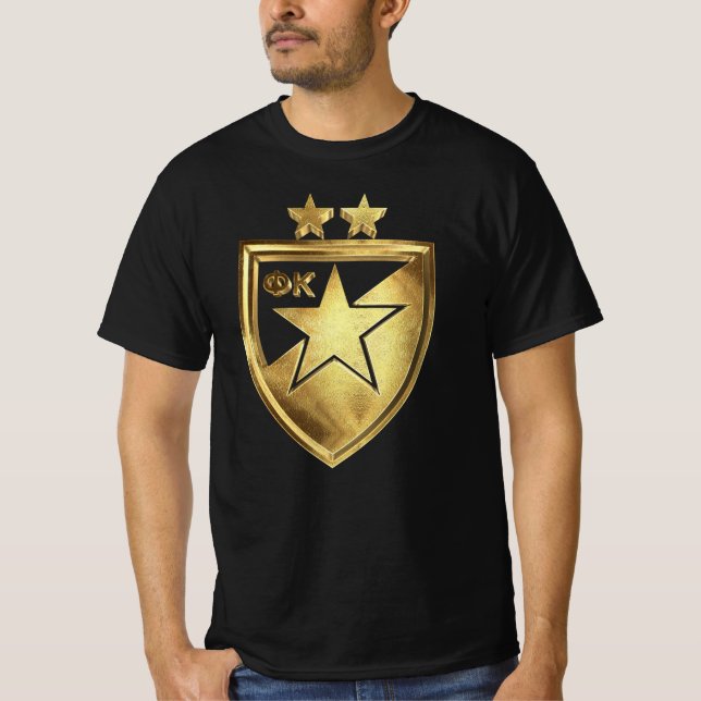 T-shirt Crvena Zvezda Golden Football Amour Serbe (Devant)