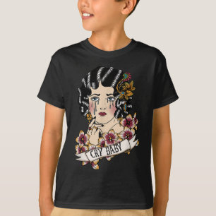 T-shirt Cry Baby American Traditional, Old School Lady Tat