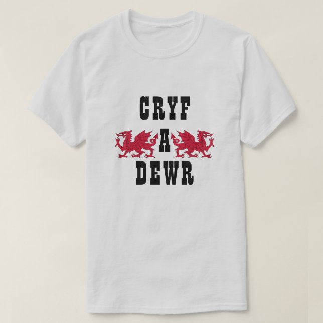 T-shirt Cryf a dewr | Fort et courageux (Design devant)