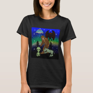 T-shirt Cryptid Big Foot Alien Mothman UFO Chupacabra