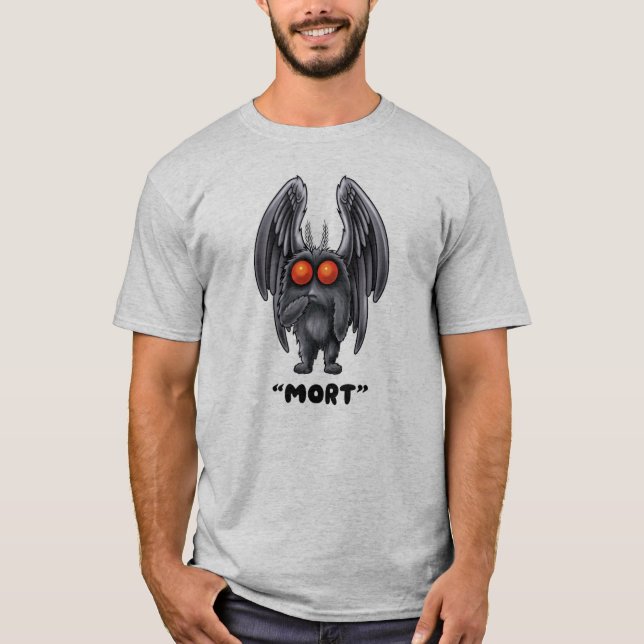 T-shirt Cryptid Mothman "Mort" (Devant)