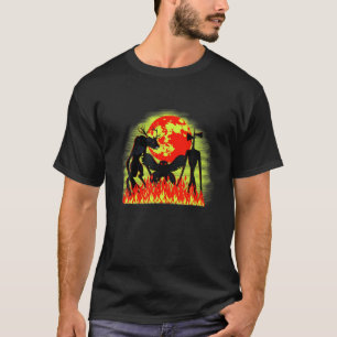 T-shirt Cryptides D'Amérique - Wendigo, Goatman Et Mothman