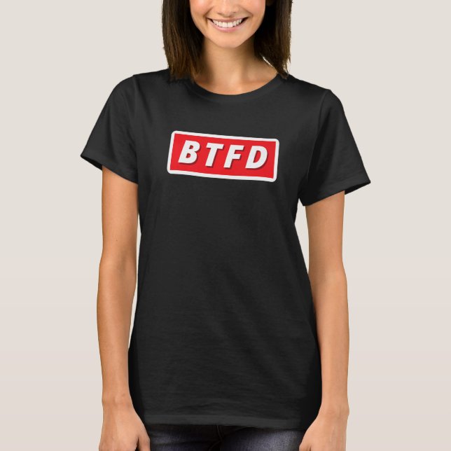 T-shirt Crypto Acheter La Baisse Bitcoin BTFD NFT Cryptomo (Devant)