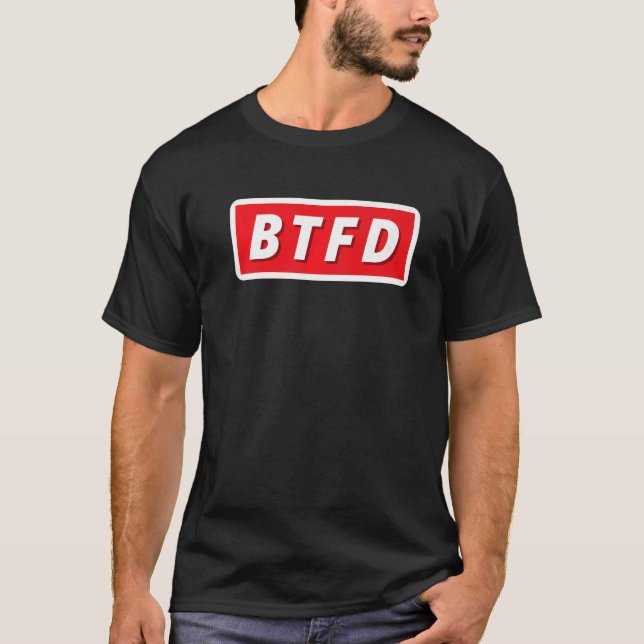 T-shirt Crypto Acheter Le Bitcoin BTFD BTFD NFT Cryptomonn (Devant)