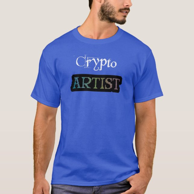 T-shirt Crypto Artist Large Dark (Devant)