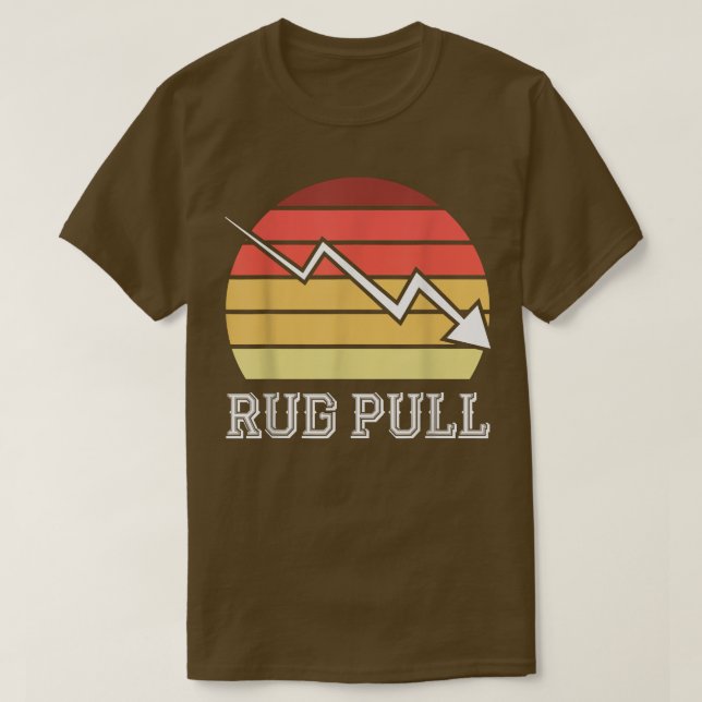 T-shirt Crypto Bear Market Downtendon CryptoCurrency Scam  (Design devant)