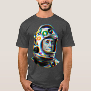 T-shirt Crypto Benjamin Cyber Space Astronaut Miner Gliter