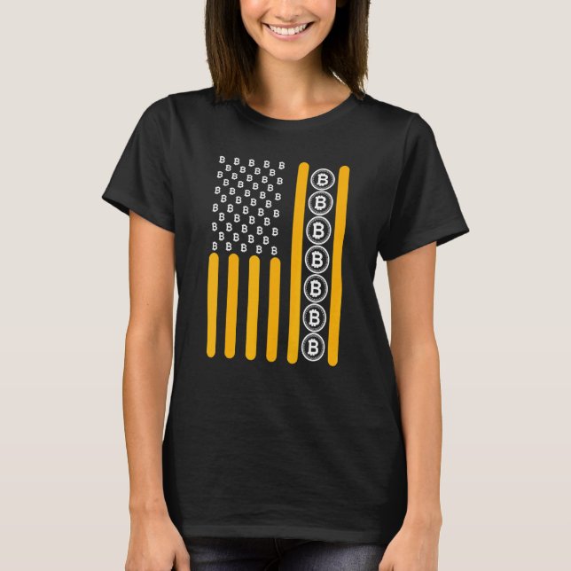 T-shirt Crypto Bitcoin Cryptomonnaie Blockchain Hodl Drape (Devant)