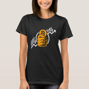 T-shirt Crypto Bitcoin Pièce Hausse Symbole Blockchain Inv