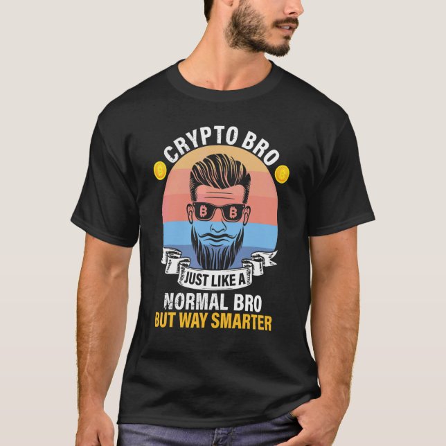 T-shirt Crypto Bro Bitcoin BTC Définition tout comme Norma (Devant)