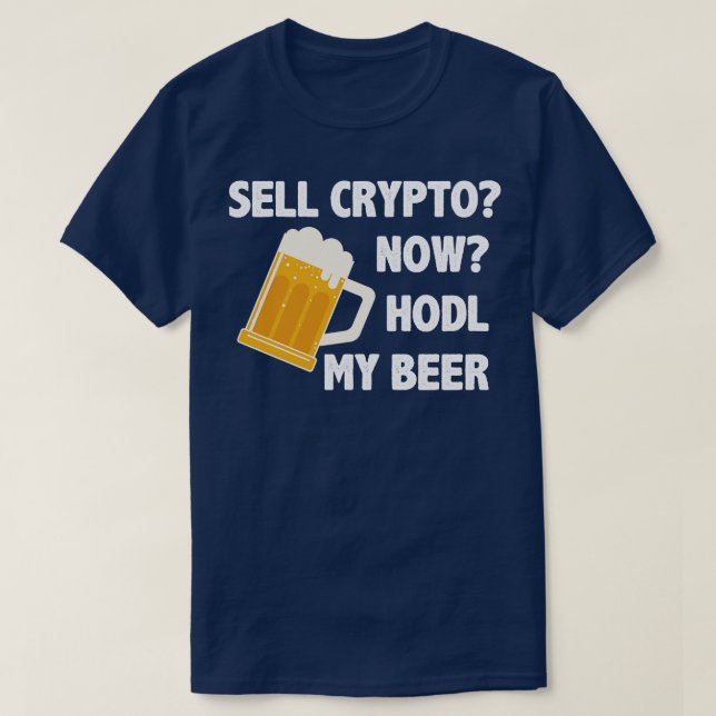 T-shirt Crypto Crypto Bitcoin Drôle Hodl (Design devant)