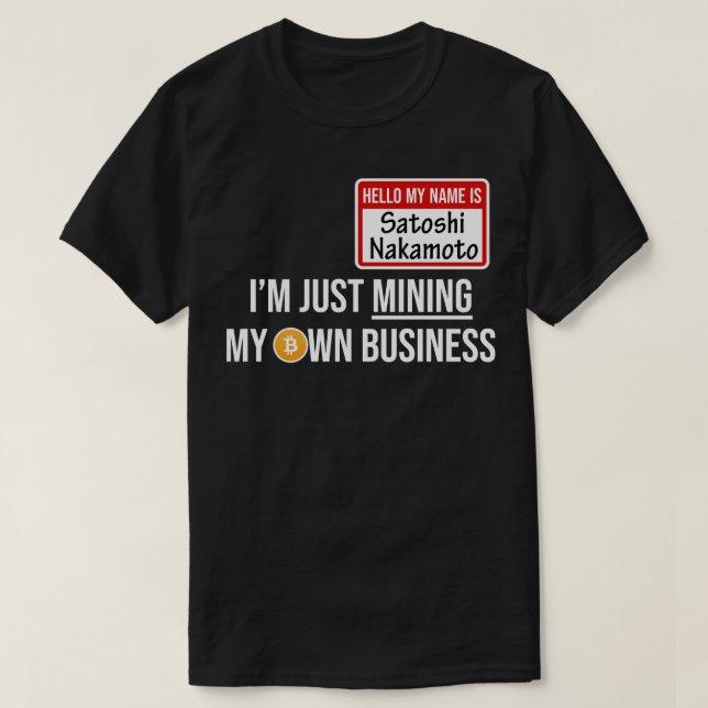 T-shirt Crypto Crypto Bitcoin Funny Hodl Satoshi N (Design devant)