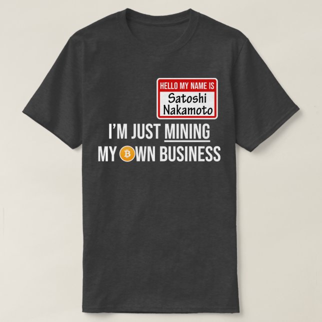 T-shirt Crypto Crypto Bitcoin Funny Hodl Satoshi N (Design devant)