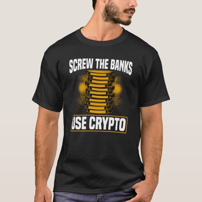 T-shirt Crypto Cryptocurrency Blockchain Trader Finance  5 (Devant)