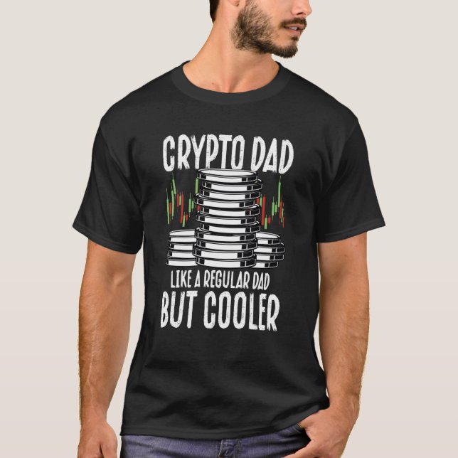 T-shirt Crypto Dad Cryptocurrency Blockchain Trader Best D (Devant)