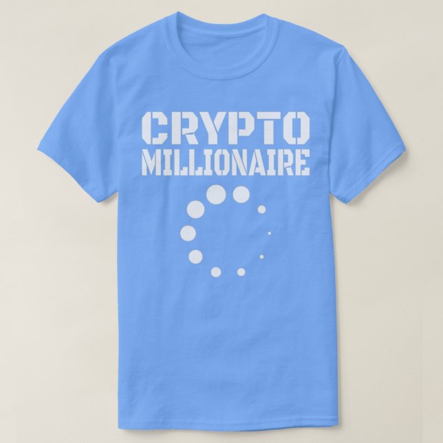 T-shirt Crypto Devise Crypto Millionaire Chargement 1 (Design devant)