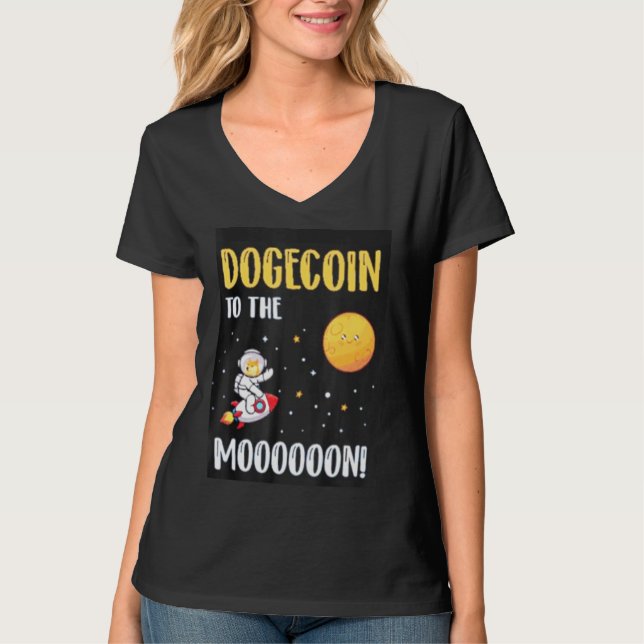 T-shirt Crypto Dogecoin vintage 1 (Devant)