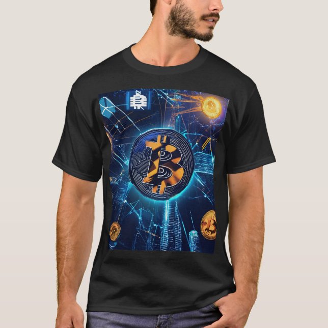 T-shirt Crypto fleurit dans la ville (Devant)