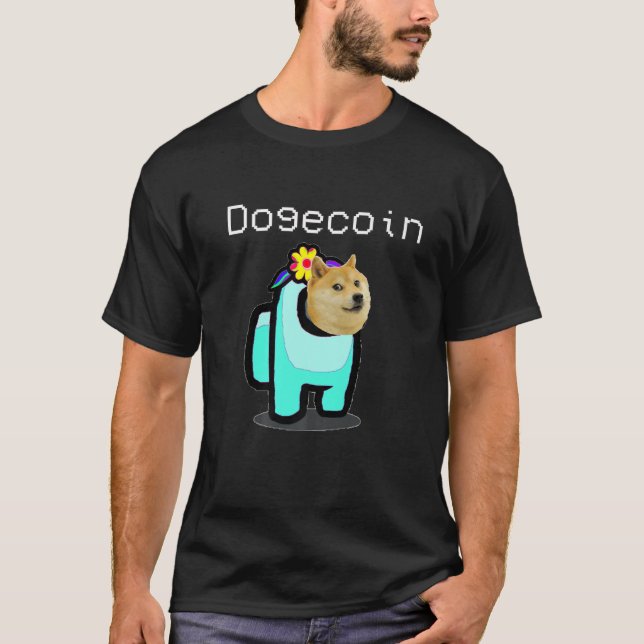 T-shirt Crypto Hawaiian Dude Dogecoin WSB Cryptodevises (Devant)