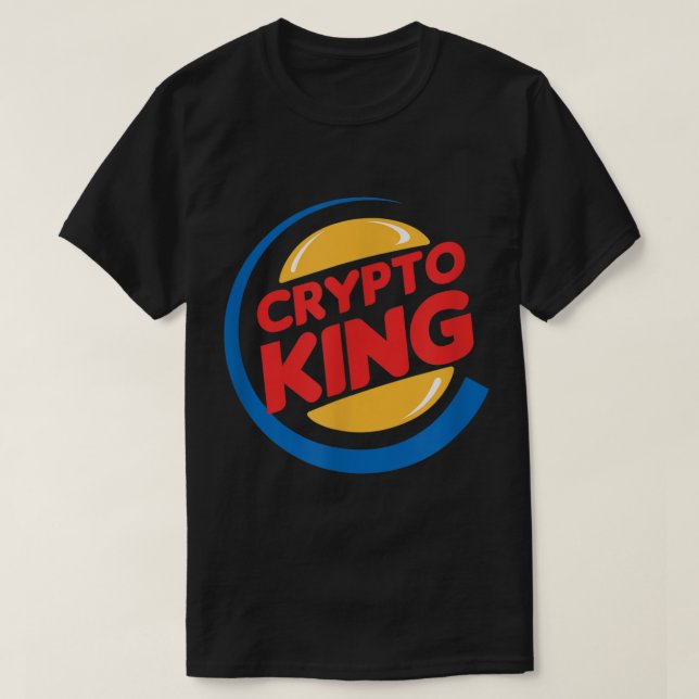 T-shirt Crypto King Funny Parody Design (Design devant)