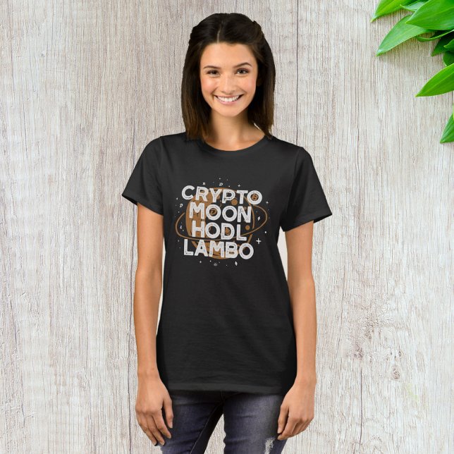 T-shirt Crypto Lune HODL Lambo (Créateur téléchargé)