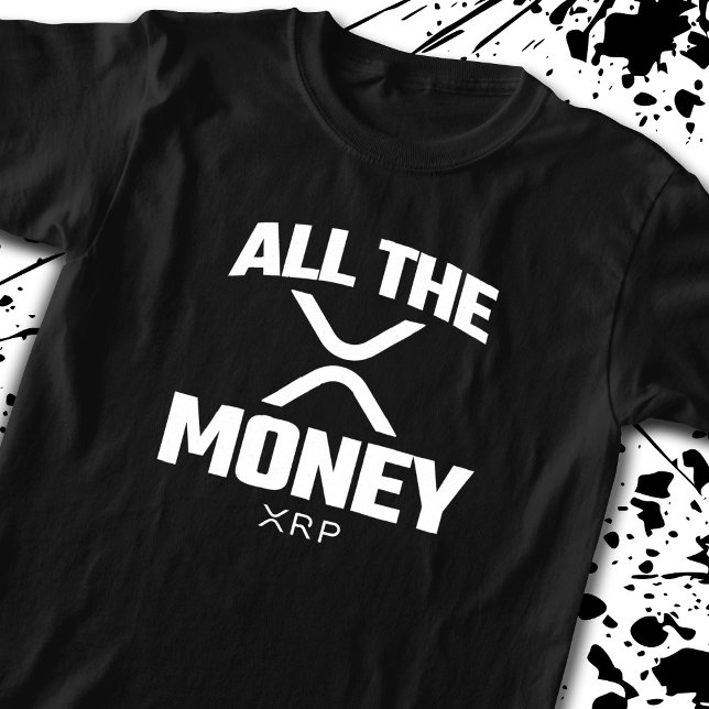 T-shirt Crypto Meme XRP Cryptodevise Tout l'argent Citatio (Créateur téléchargé)