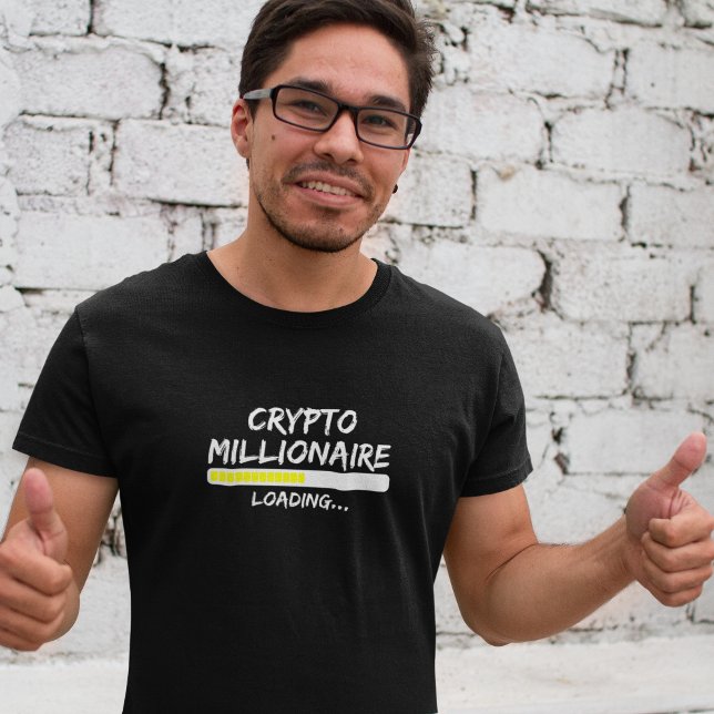 T-shirt Crypto Millionaire Chargement Porte - clé (Crypto Millionaire Loading Keychain T-Shirt)