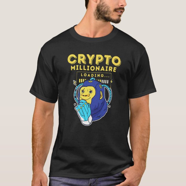 T-shirt Crypto Millionaire Chargement Premium (Devant)