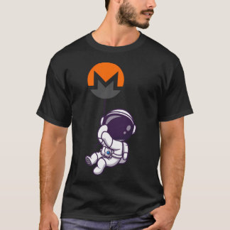 T-shirt Crypto Monero - Astronaut Sur La Lune