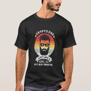 T-shirt Crypto Papa Mais Smarter Bitcoin Cryptomonnaie Btc