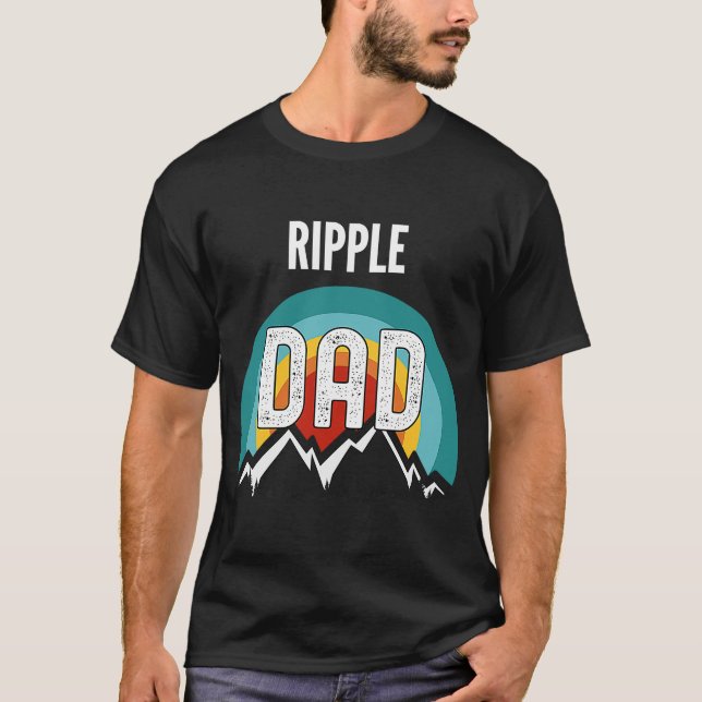 T-shirt Crypto Papa Xrp Pour Fête des pères (Devant)