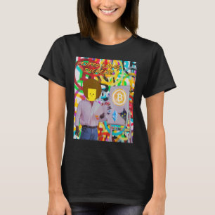T-shirt Crypto règne sur les idiots Bitcoin Ethereum Peint
