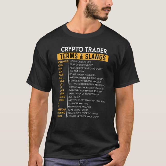 T-shirt Crypto Tenir Investisseur Millionaire Trader Bloca (Devant)