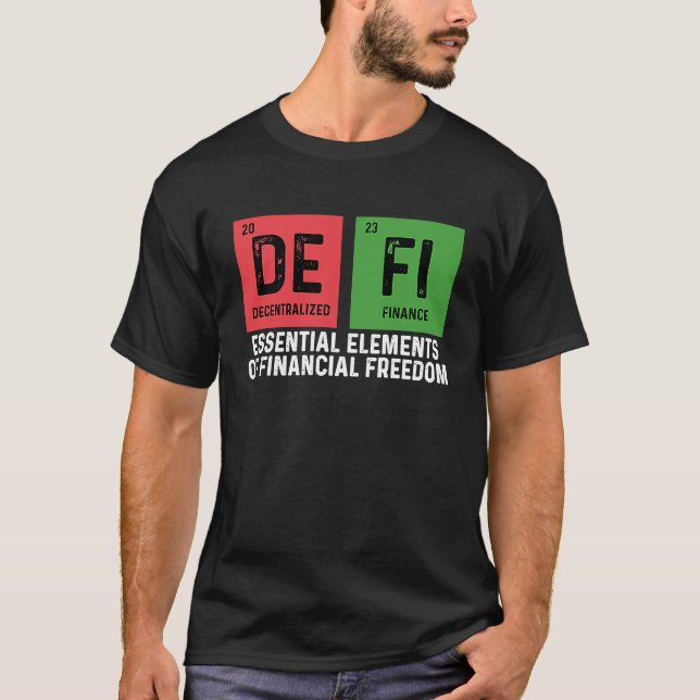 T-shirt Crypto Trader Cryptomonnaie Finance décentralisée (Devant)