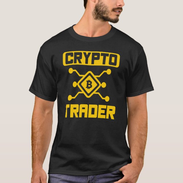 T-shirt Crypto Trader Cryptos Trading Trade (Devant)