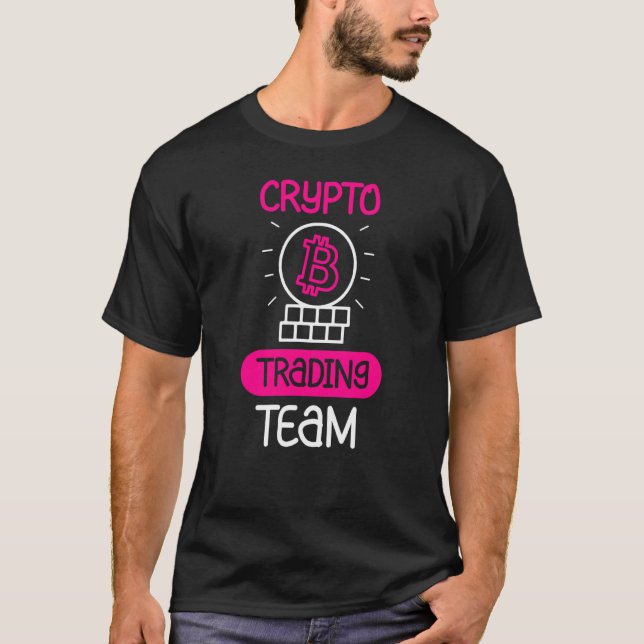 T-shirt Crypto Trading Team Cryptos Trade Trader (Devant)