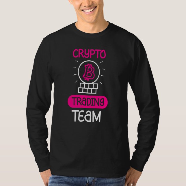 T-shirt Crypto Trading Team Cryptos Trade Trader (Devant)