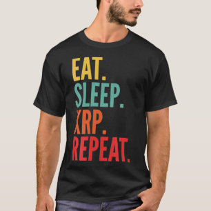 T-shirt Crypto Xrp, Répéter Xrp Sleep