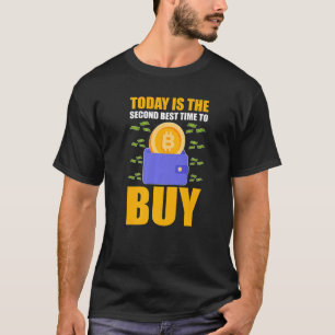 T-shirt CryptoCurrency Aujourd'Hui Est Le Deuxième Meilleu