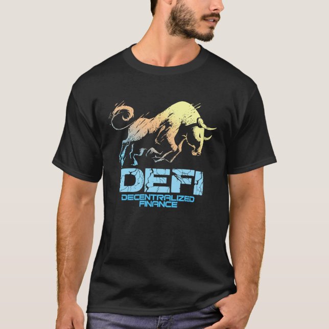 T-shirt Cryptocurrency DECENTRALIZED FINANCE DEFI Crypto B (Devant)