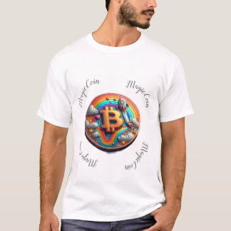 T-shirt Cryptocurrency funny white t-shirt.