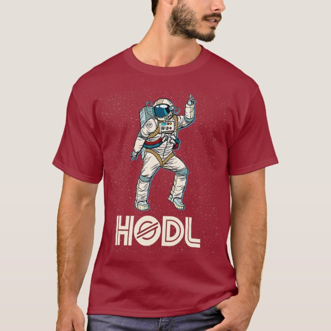T-shirt CryptoCurrency Talk XLM Fun HODL Stellar Disco (Devant)