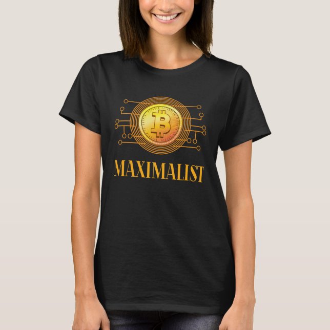 T-shirt Cryptomonnaie Bitcoin Maximaliste Blockchain (Devant)